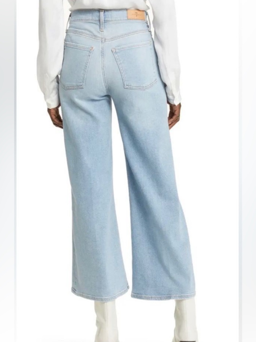 7 For All Mankind Ultra High Rise Cropped Jo in Luxe Vintage - Picture 3 of 12